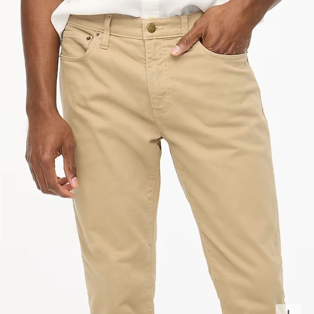 J crew dusty khaki Straight-fit garment-dyed five-pocket pant